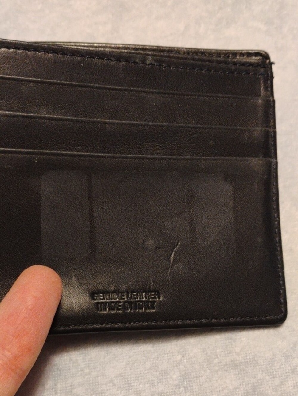 Brooks Brothers Black Fleece Striped Trifold Wallet in Red, White & Black - Picture 4 of 5